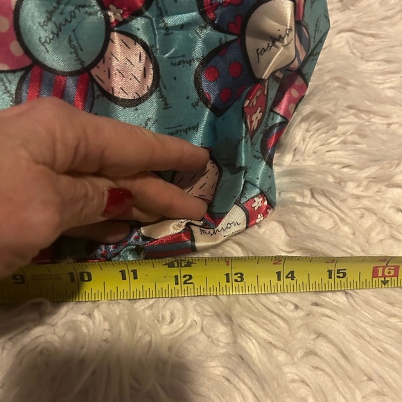 foldable shopping cart tote bag wheel rolling conver 21x16 PURSE-SALE was $34 - Picture 12 of 15